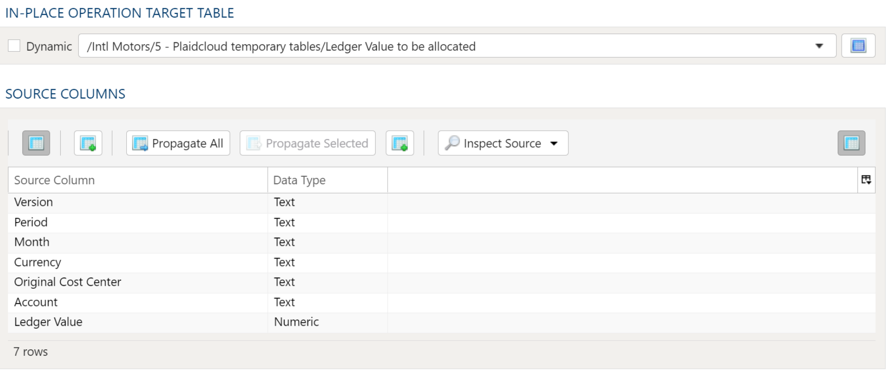 Table In-Place Delete